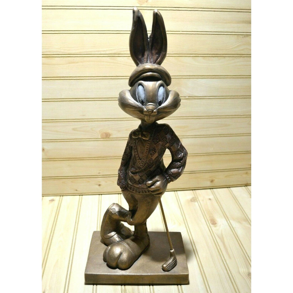 Pro Bugs Bunny 1997 Austin Golf Statue 18” Warner - Picture 1 of 8